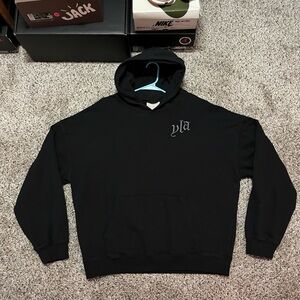 YoungLA Classic Black Hoodie with YLA Logo
